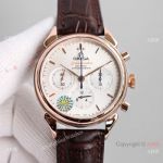 JH Swiss Copy Omega Speedmaster 7750 Chronograph Rose Gold Watch 42mm